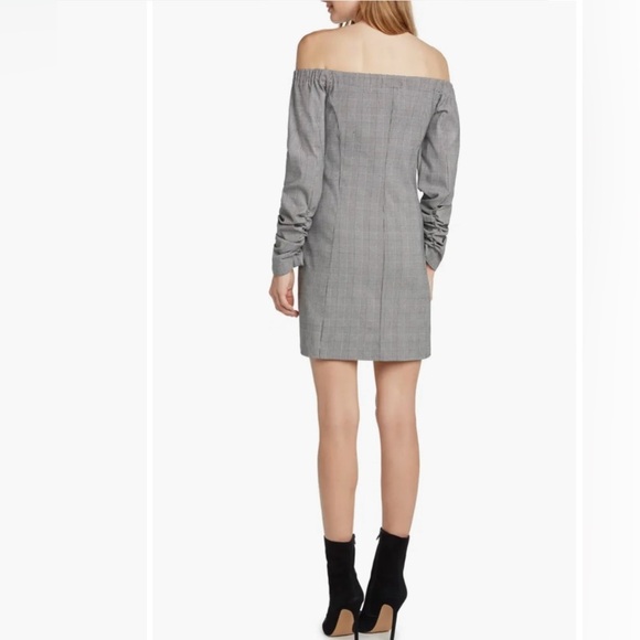 WILLOW & CLAY Plaid Off the Shoulder Dress SIZE: XS - Picture 4 of 4